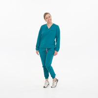 Base Pillar Long Sleeve Scrub Top Short