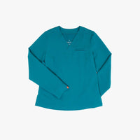 Base Pillar Long Sleeve Scrub Top Short