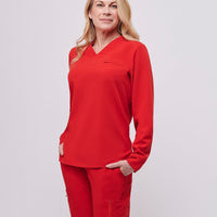 Base Wave Long Sleeve Scrub Top Tall