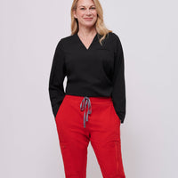 Base Wave Long Sleeve Scrub Top Short