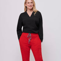 Base Wave Long Sleeve Scrub Top Tall